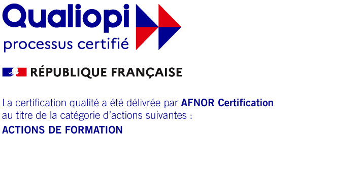 Certification Qualiopi pour les actions de formation